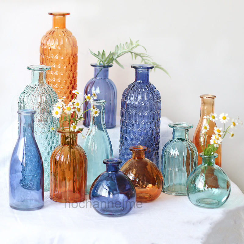 Xt Home Textiles - Glass Vase Living Room Decoration Small