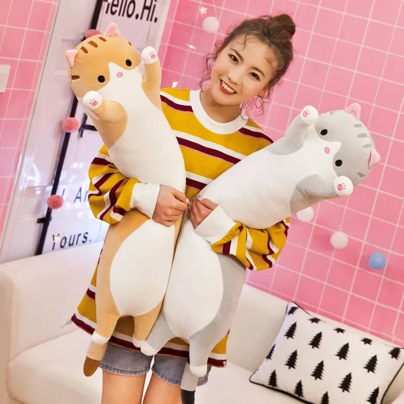 19.5in Cute 50cm Cat Plush Toy - Bolster Pillow Long 评论和价格