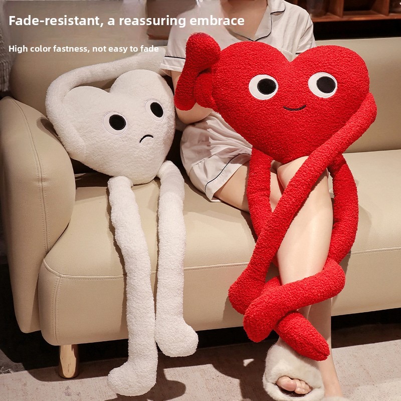 Cute Long Arms Legs Heart Shap - Bolster Pillow Long 评论和价格