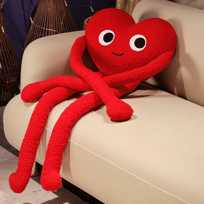 Cute Long Arms Legs Heart Shap - Bolster Pillow Long 评论和价格