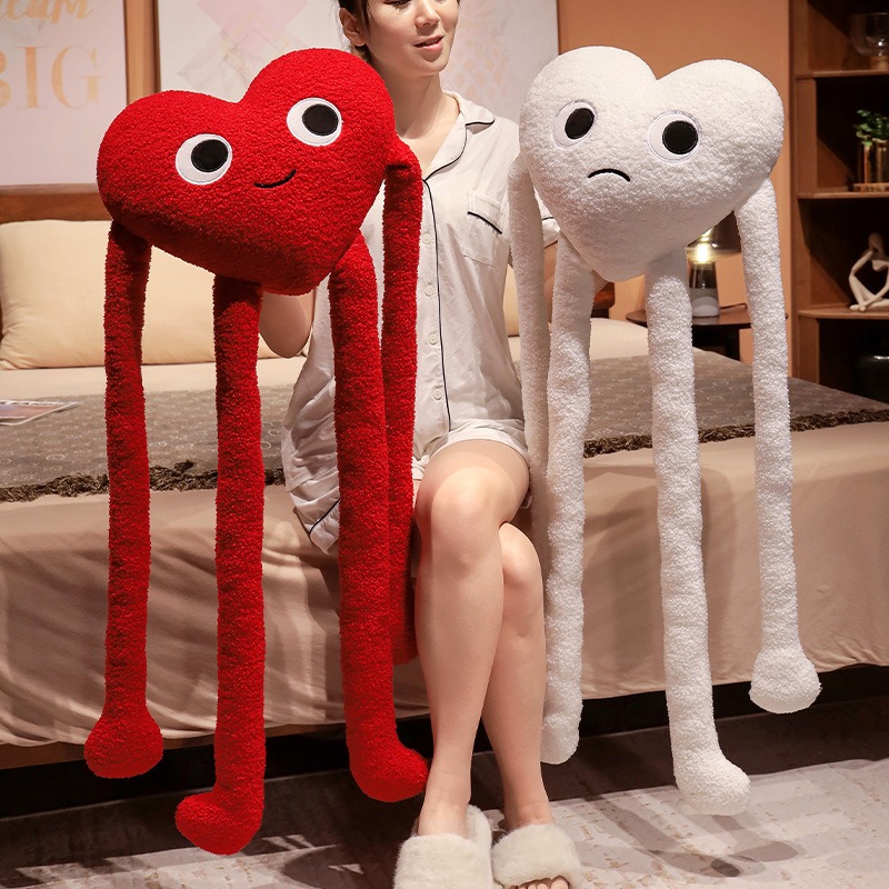 Cute Long Arms Legs Heart Shap - Bolster Pillow Long 评论和价格