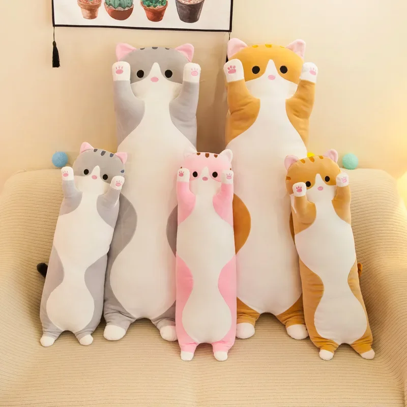 19.5in Cute 50cm Cat Plush Toy - Bolster Pillow Long 评论和价格
