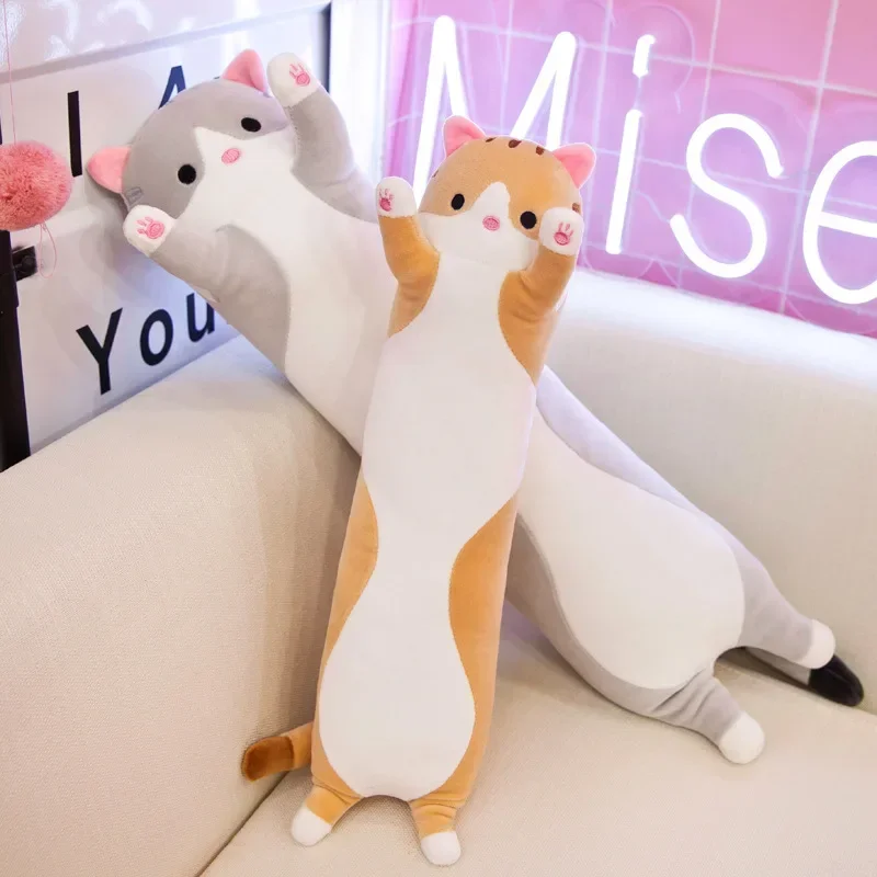 19.5in Cute 50cm Cat Plush Toy - Bolster Pillow Long 评论和价格