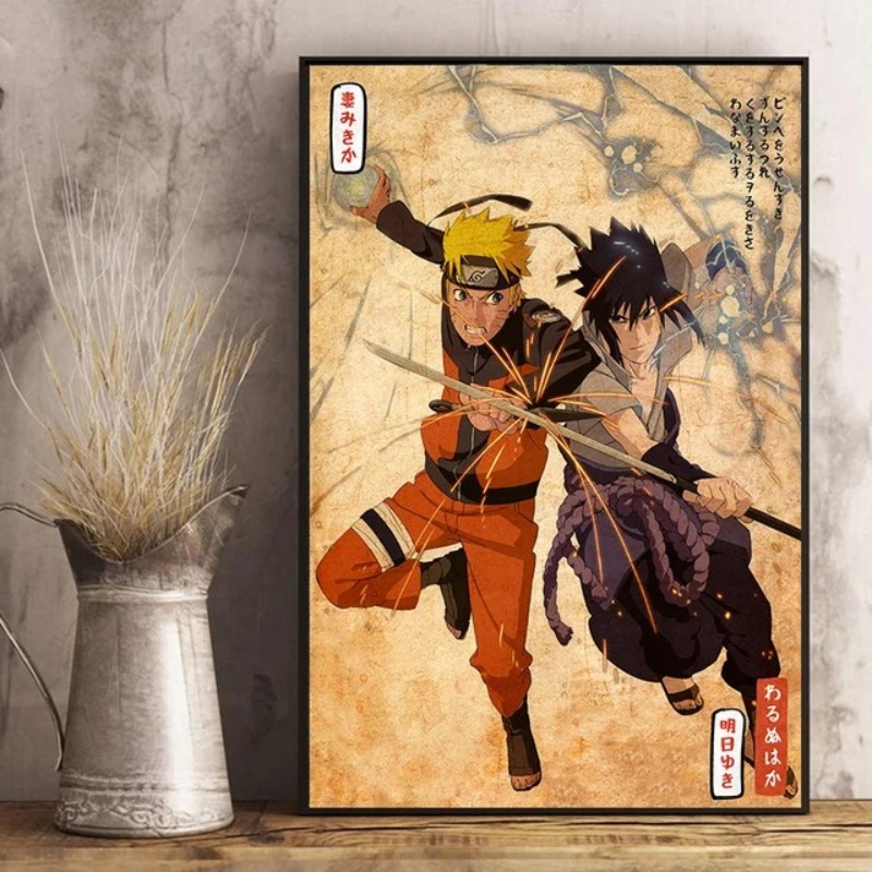 Japanese Anime Naruto Poster R - Xt Home Textiles 评论和价格