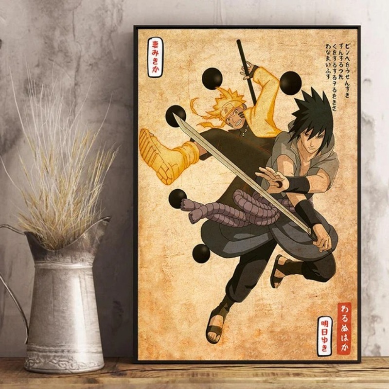 Japanese Anime Naruto Poster R - Xt Home Textiles 评论和价格