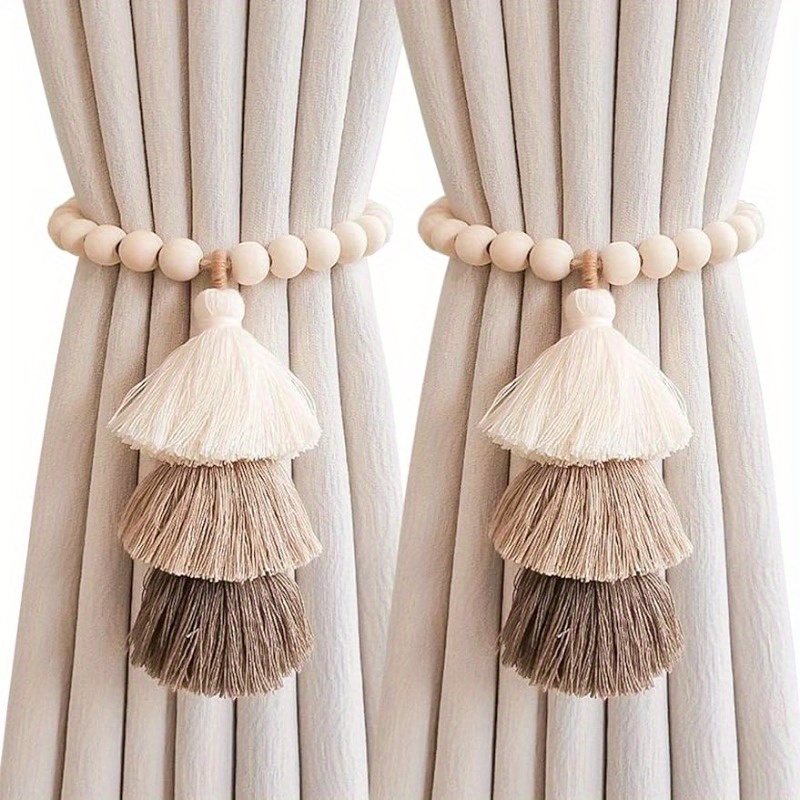 2pcs Bohemian Farmhouse Curtai - Xt Home Textiles 评论和价格