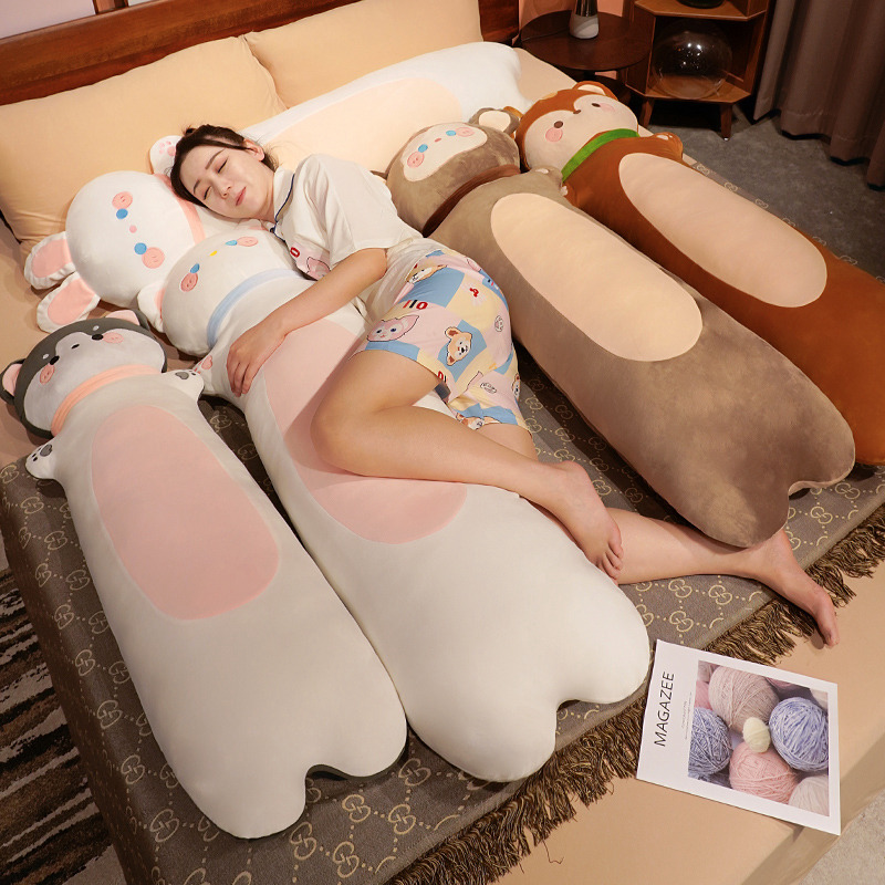 80/110/130CM Cute Soft Long Fo - Bolster Pillow Long 评论和价格