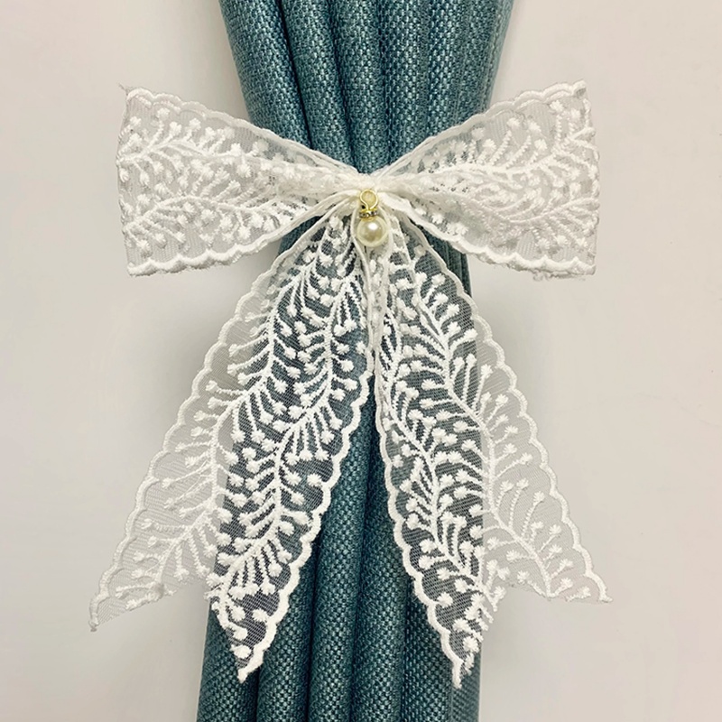 2PCS Curtain Tieback Clip Lace - Xt Home Textiles 评论和价格