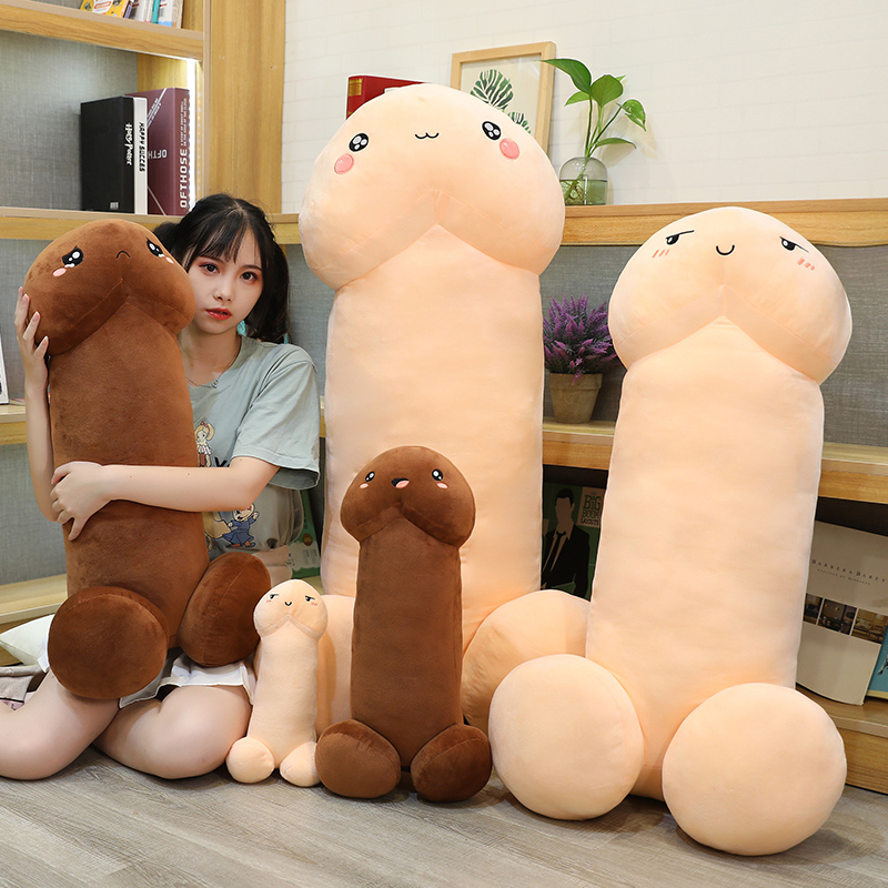 Long Lifelike Penis Plush Toy  - Bolster Pillow Long 评论和价格