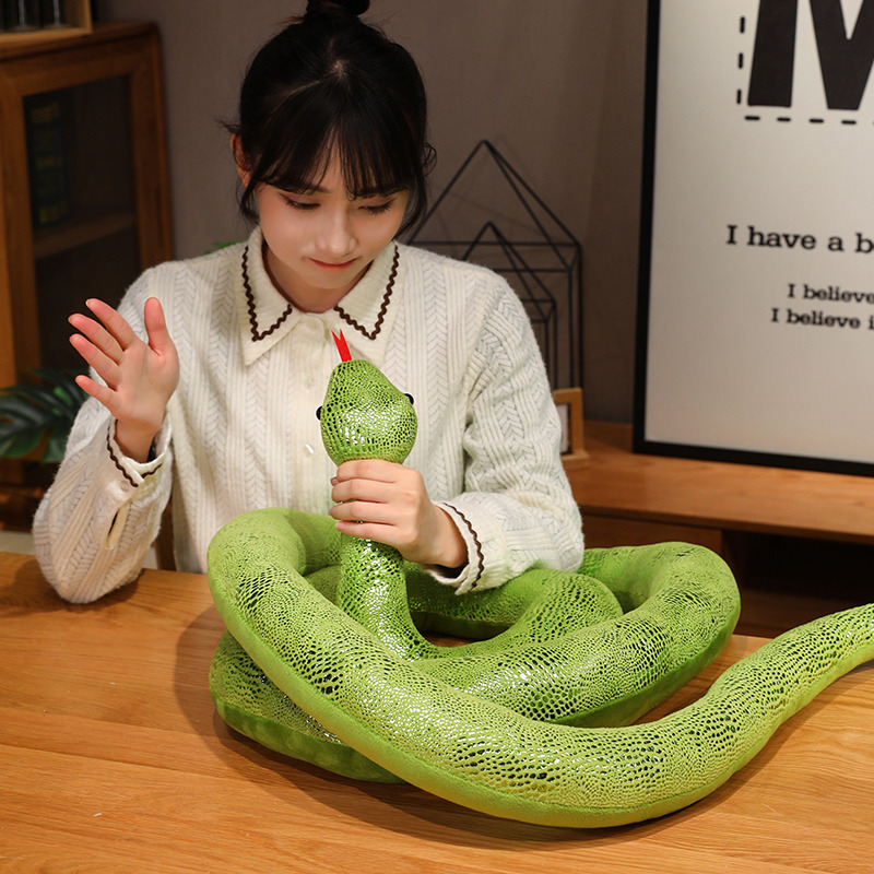 4 Colors Simulation Snakes Plu - Bolster Pillow Long 评论和价格