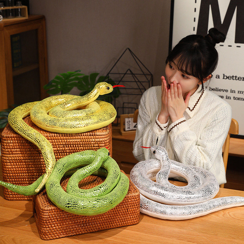 4 Colors Simulation Snakes Plu - Bolster Pillow Long 评论和价格